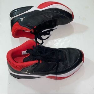 Air Jordan Black and Red Sneakers Size 12 US